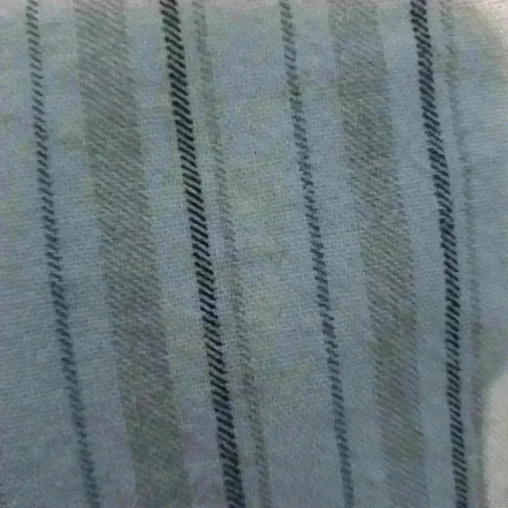 linen 100% neutral stripes, boxy huge trumpet sleeves front tie boho vintage - Picture 7 of 7